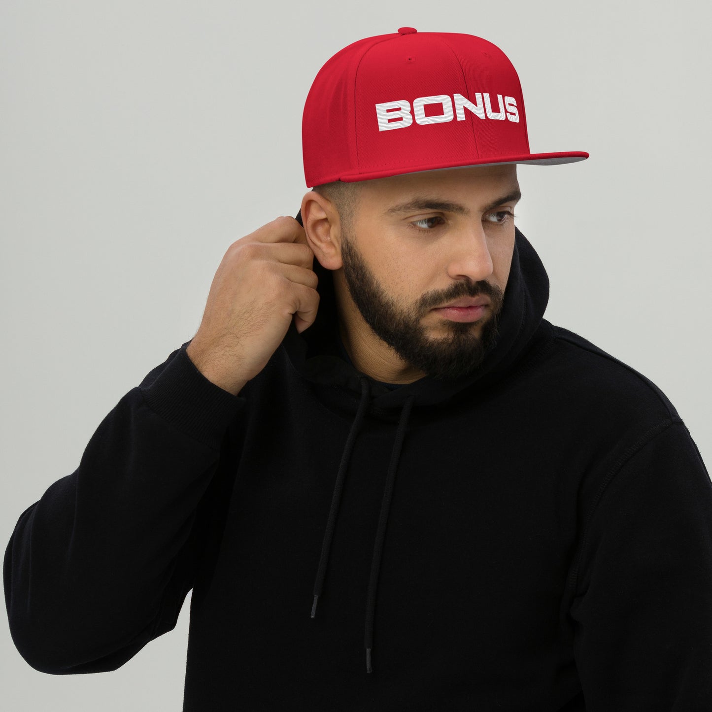 BONUS Snapback Hat - White